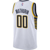 Adult Indiana Pacers 22-23' Association #00 Mathurin Swingman Jersey by Nike In White - Back View