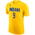 Adult Indiana Pacers T.J. McConnell Statement Name and Number T-shirt by Jordan In Gold & Blue - Front View