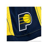 Men's Indiana Pacers Pinstripe Hardwood Classic Shorts by Mitchell & Ness in navy and Gold - Logo