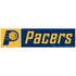 Indiana Pacers Auto Bumper Strip Sticker in navy and Gold - Front View